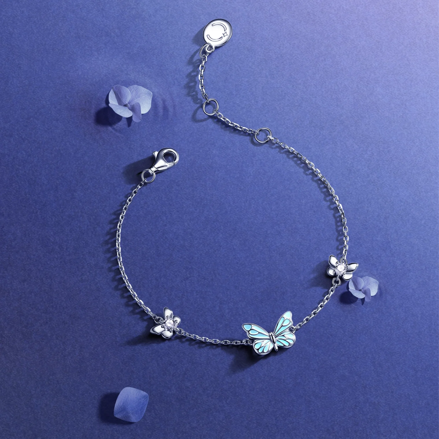 Glow-in-the-Dark Butterfly Set (925 Sterling Silver)